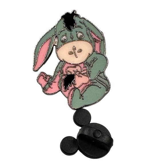 Disney Jewelry - Disney Eeyore Donkey Trading Pin Winnie Pooh Baby Sitting Stuffed Animal Badge